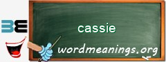 WordMeaning blackboard for cassie